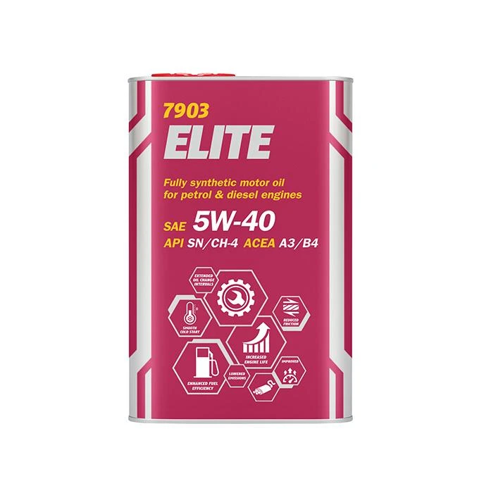 Моторное масло Mannol 7903 Elite 5W-40 синтетическое 1 л (арт. 1005M)