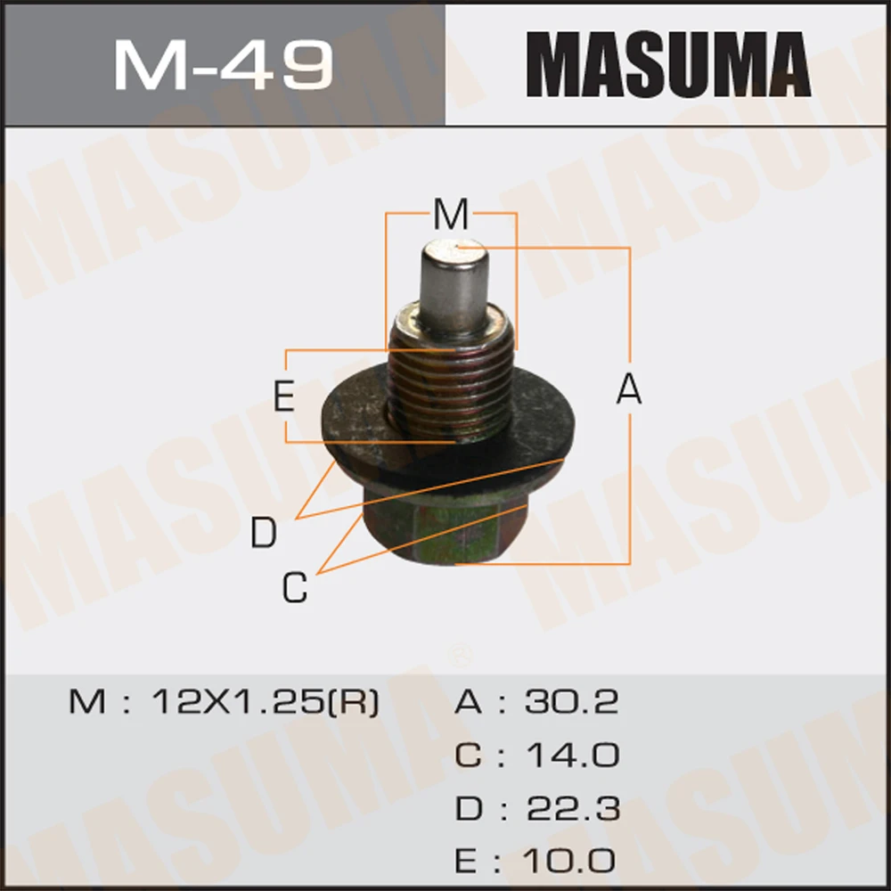 Пробка масляного поддона Masuma M49
