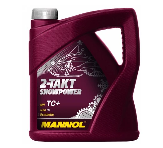 Моторное масло 2-х тактное Mannol Snowpower 7201 синтетическое 4 л