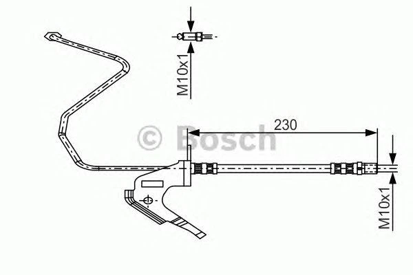 Шланг тормозной BOSCH 1987481161