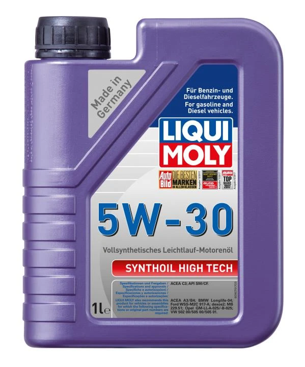 Моторное масло Liqui Moly Synthoil High Tech 5W-30 синтетическое 1 л