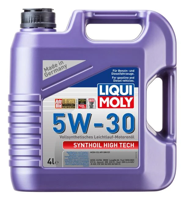 Моторное масло Liqui Moly Synthoil High Tech 5W-30 синтетическое 4 л