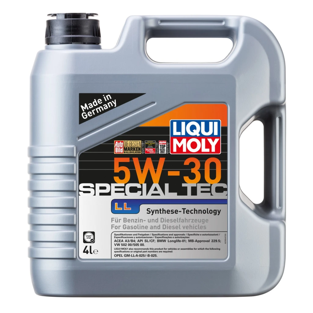 Моторное масло Liqui Moly Special Tec LL 5W-30 синтетическое 4 л