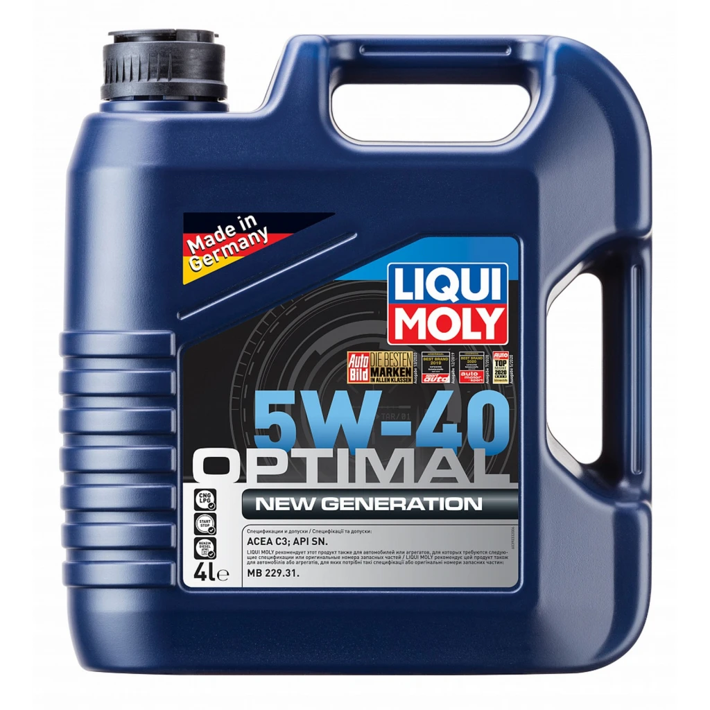 Моторное масло Liqui Moly Optimal New 5W-40 синтетическое 4 л