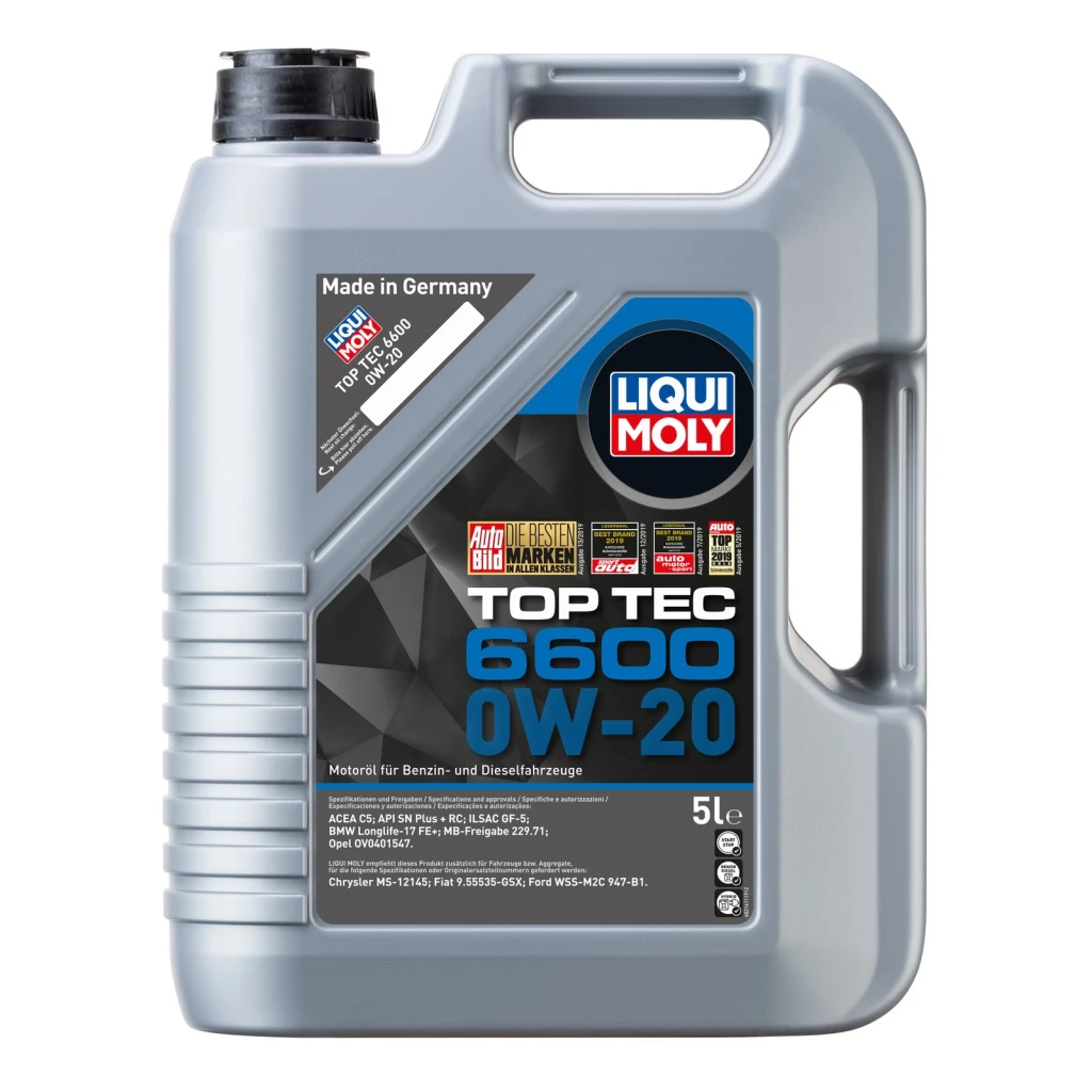 Моторное масло Liqui Moly Top Tec 6600 0W-20 5 л