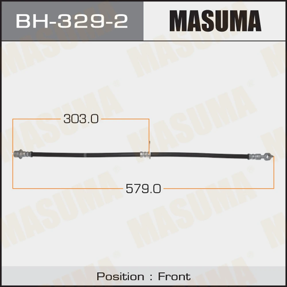 Шланг тормозной Masuma BH-329-2