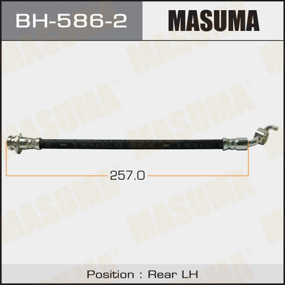 Шланг тормозной Masuma BH-586-2