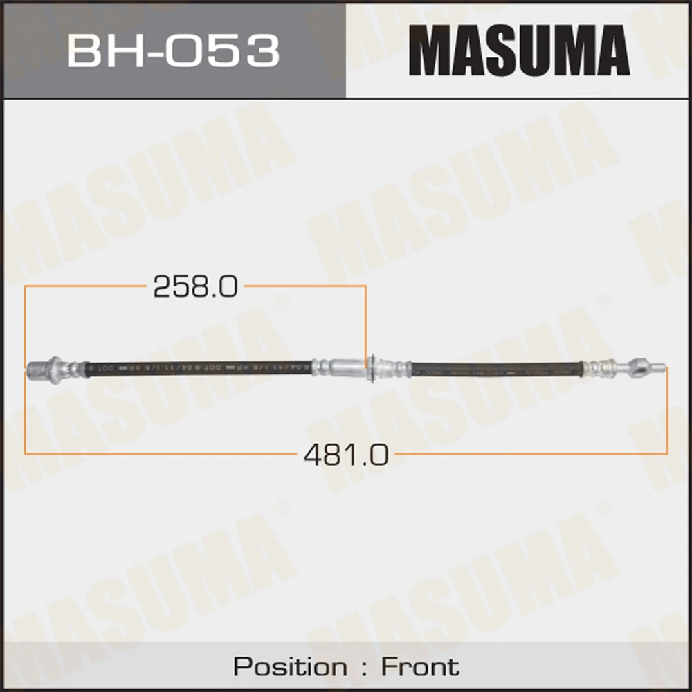 Шланг тормозной Masuma BH-053