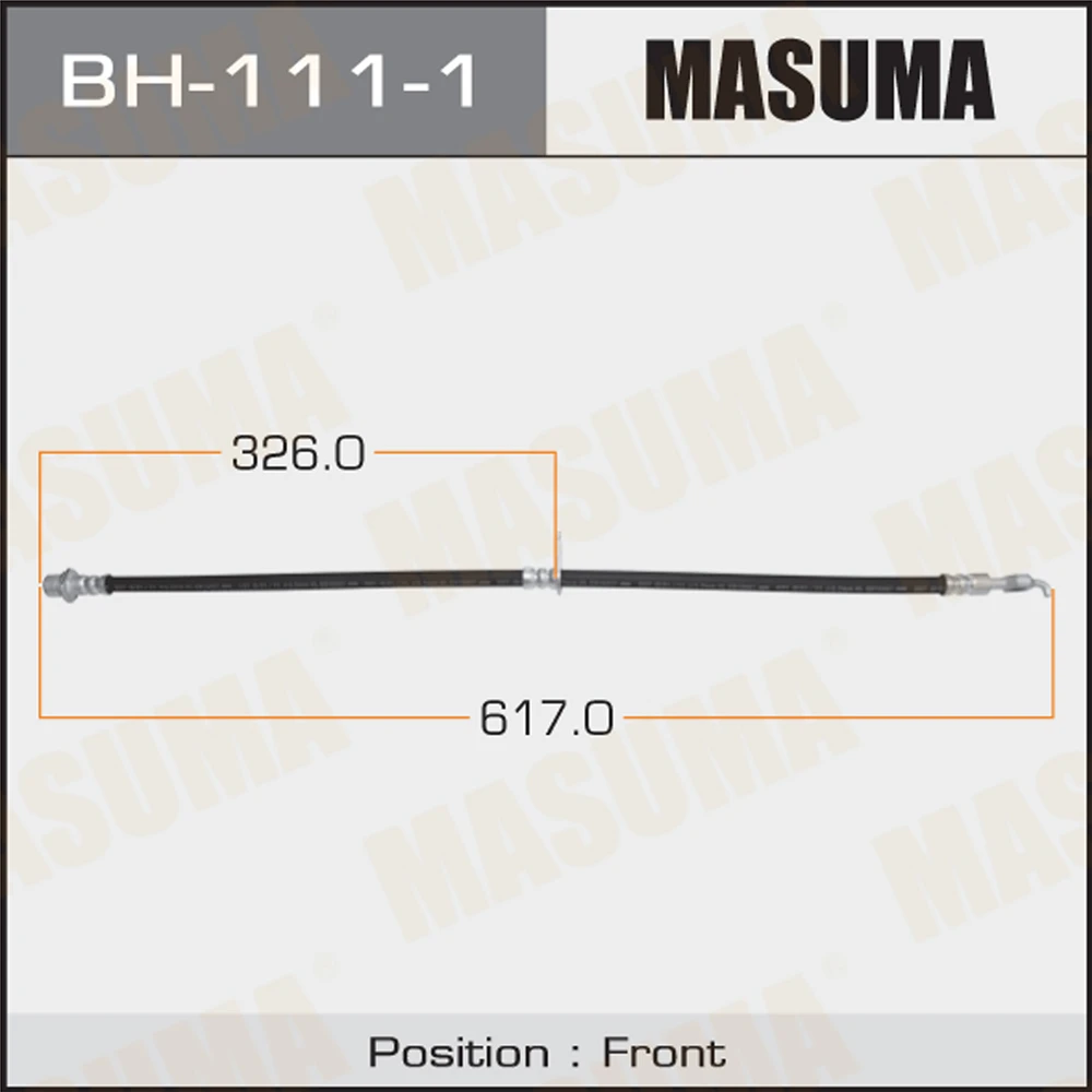 Шланг тормозной Masuma BH-111-1
