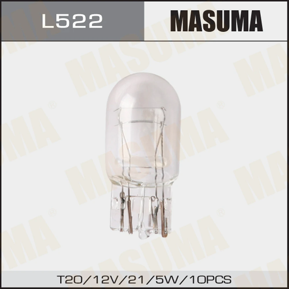 Лампа подсветки Masuma L522 W21/5W 12V 21/5W T20, 1