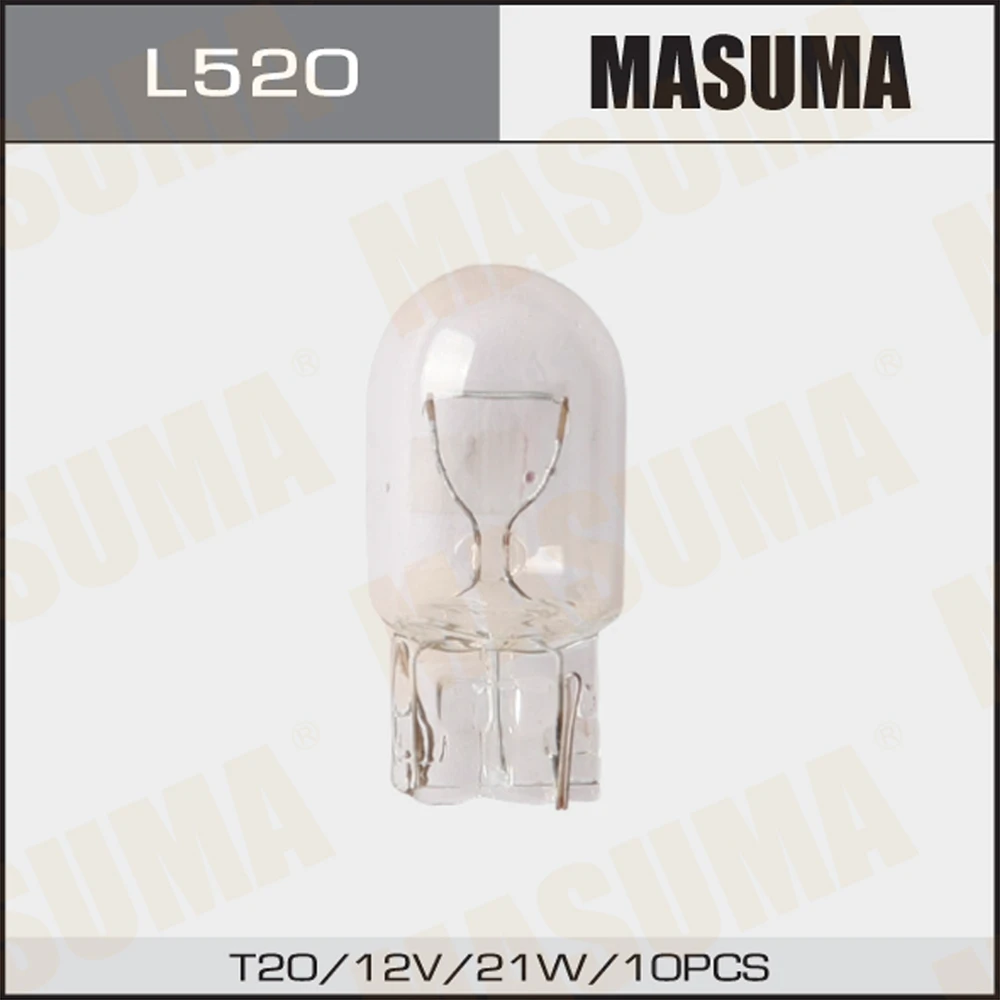 Лампа подсветки Masuma L520 W21W 12V 21W T20, б/ц, 1