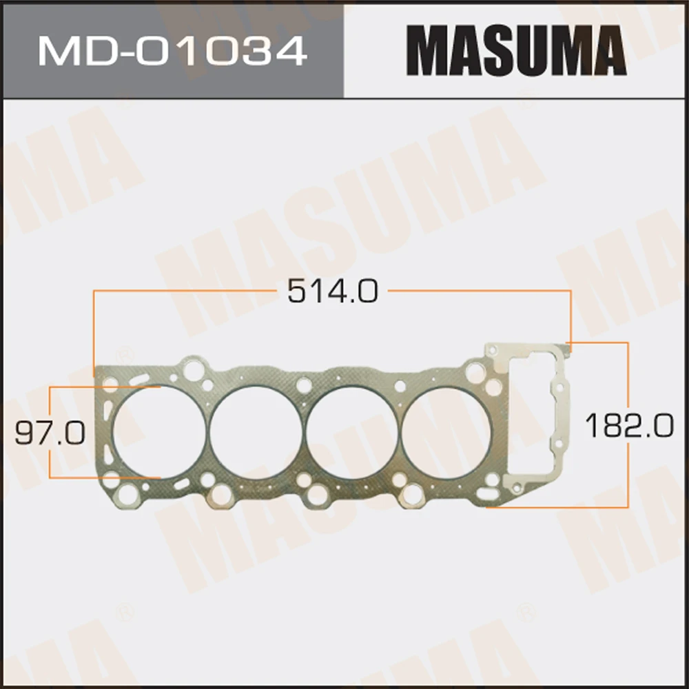 Прокладка ГБЦ Masuma MD-01034