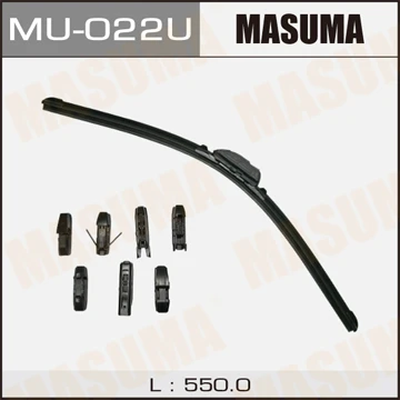 Щётка стеклоочистителя бескаркасная Masuma 550 мм, MU-022U