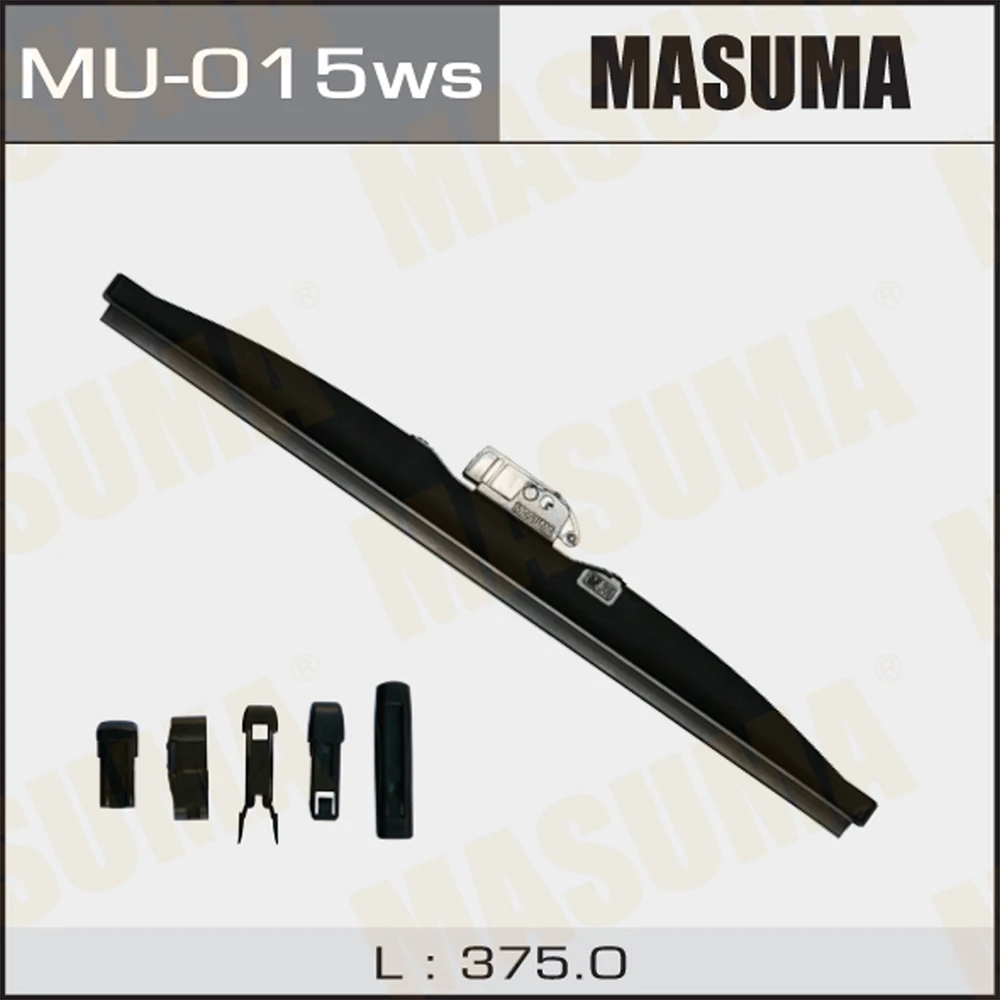 Щётка стеклоочистителя зимняя каркасная Masuma Оптимум 375 мм, MU-015ws