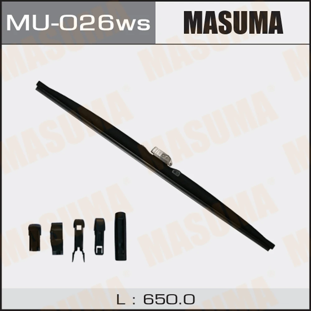 Щётка стеклоочистителя зимняя каркасная Masuma Оптимум 650 мм, MU-026ws