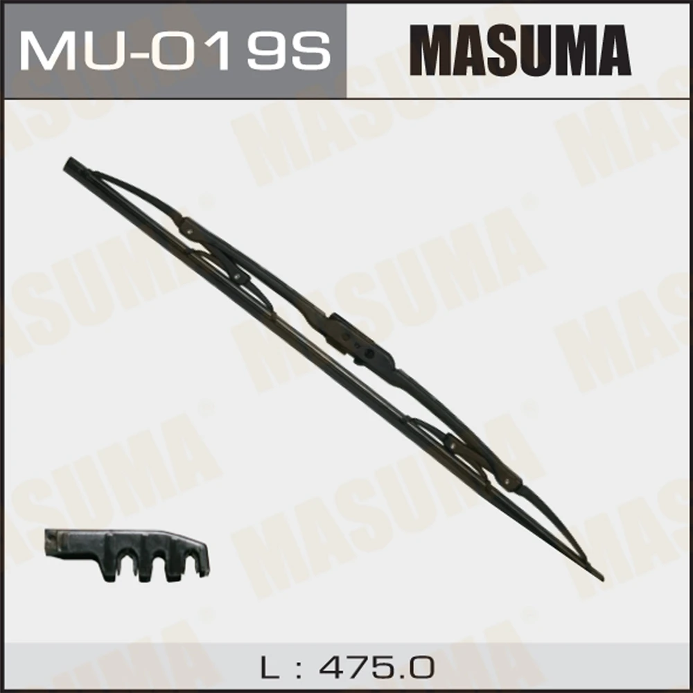 Щётка стеклоочистителя каркасная Masuma Стандарт 475 мм, MU-019S