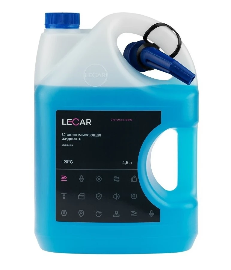 Жидкость для стеклоомывателя -20 Lecar LECAR000050212 4,5 л