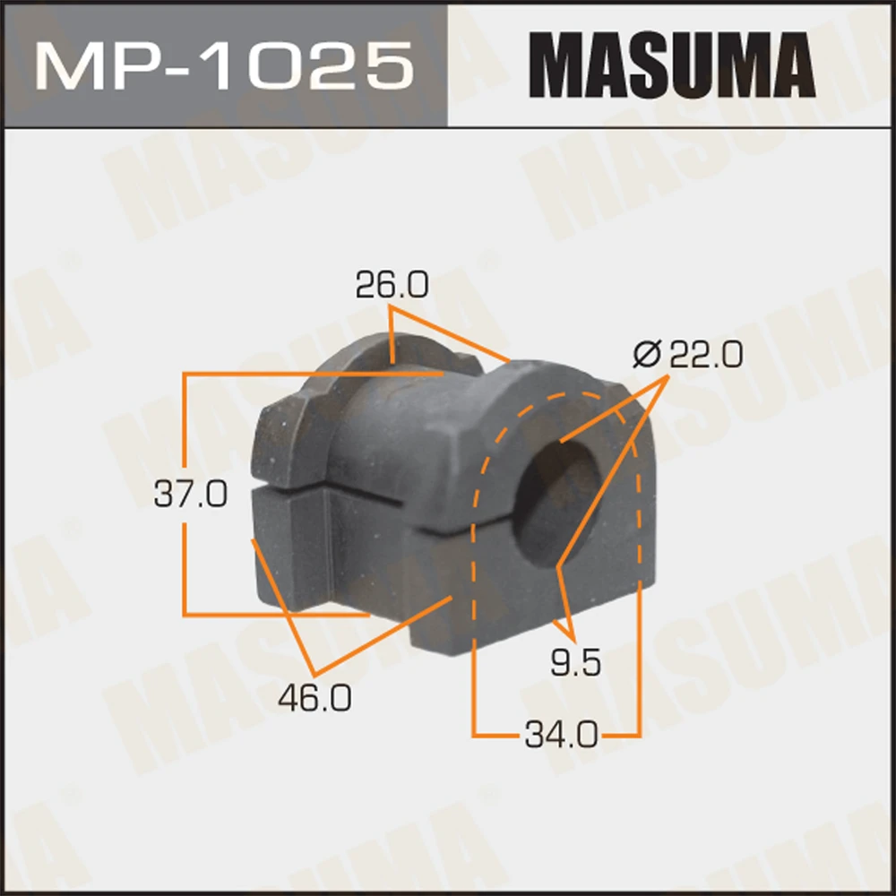Втулка стабилизатора Masuma MP-1025