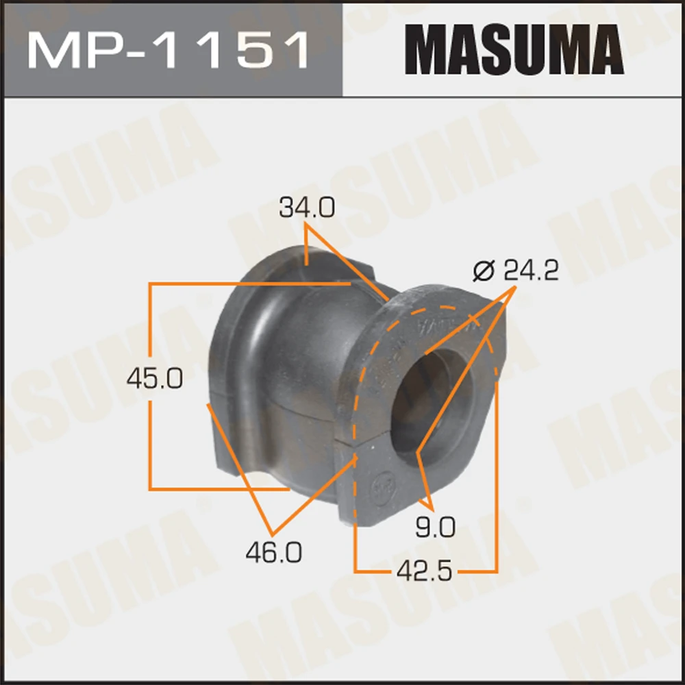 Втулка стабилизатора Masuma MP-1151