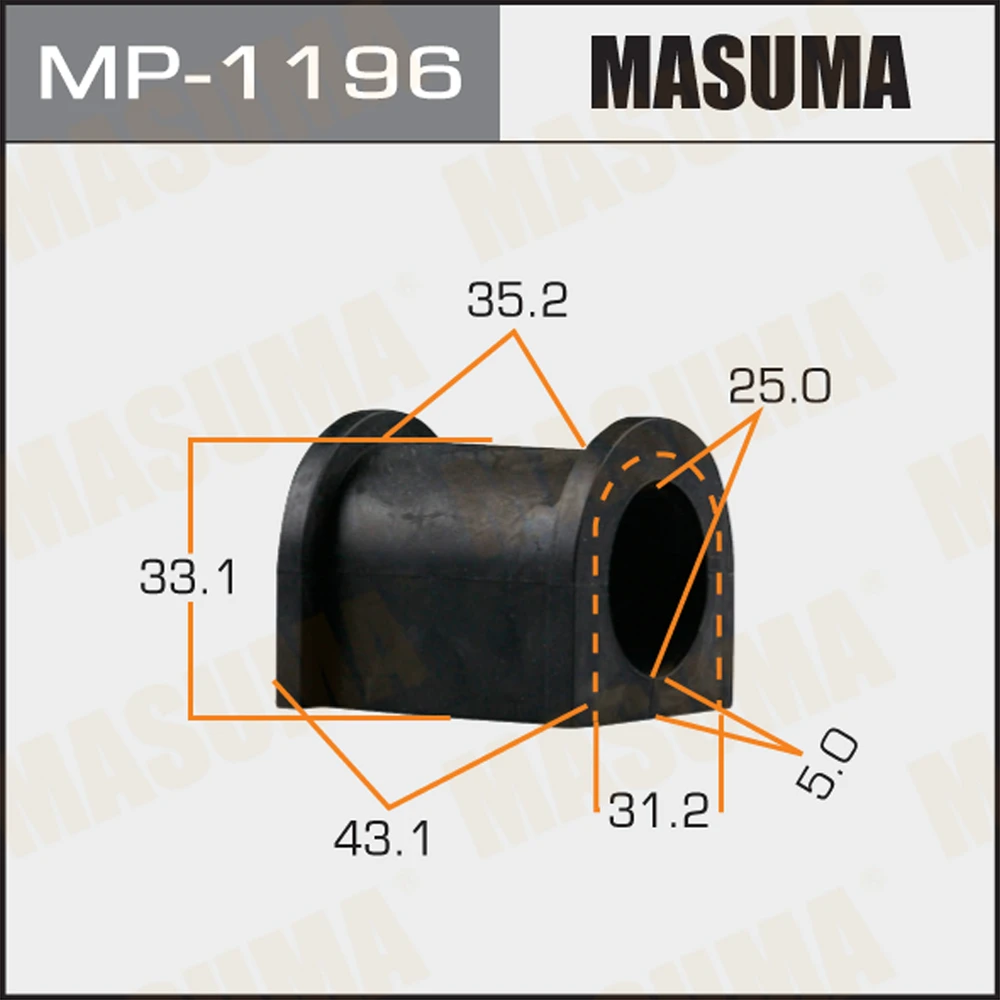 Втулка стабилизатора Masuma MP-1196