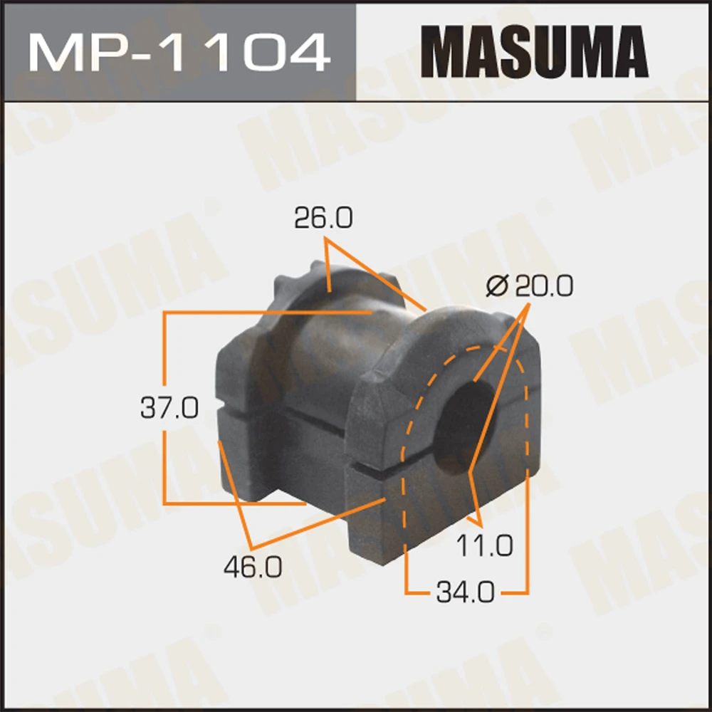 Втулка стабилизатора Masuma MP-1104