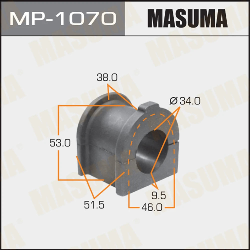 Втулка стабилизатора Masuma MP-1070