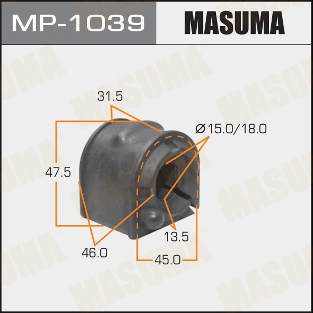 Втулка стабилизатора Masuma MP-1039