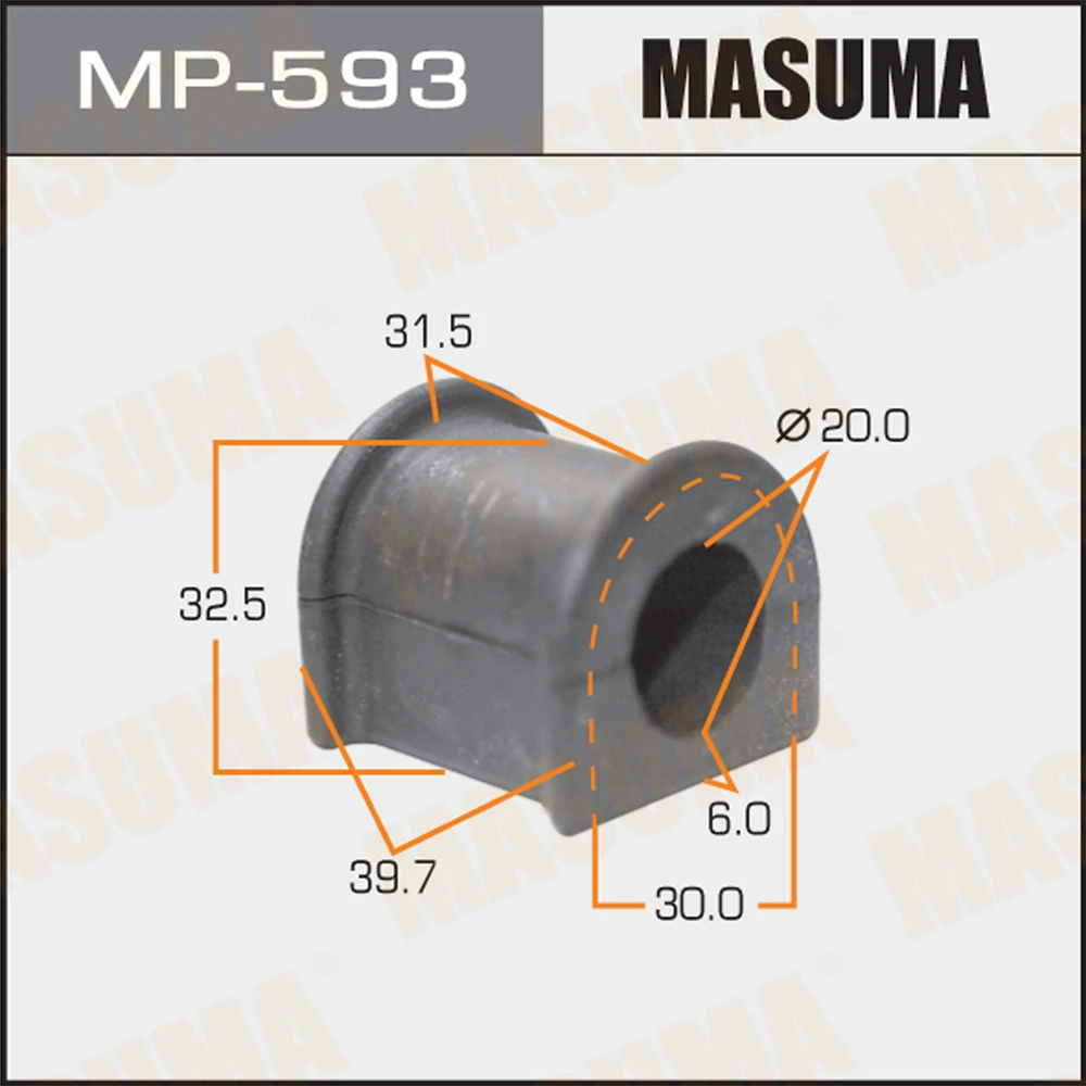 Втулка стабилизатора Masuma MP-593