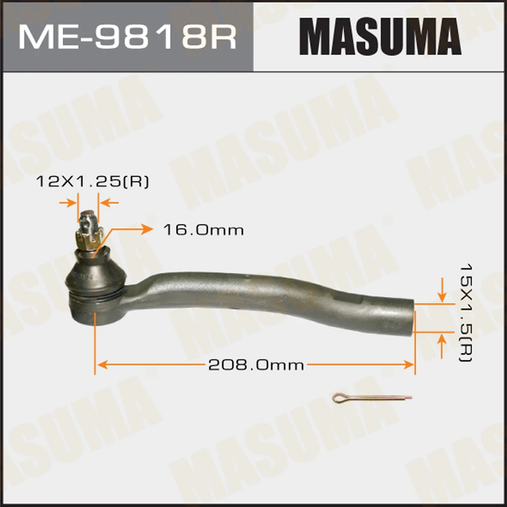 Наконечник рулевой тяги Masuma ME-9818R