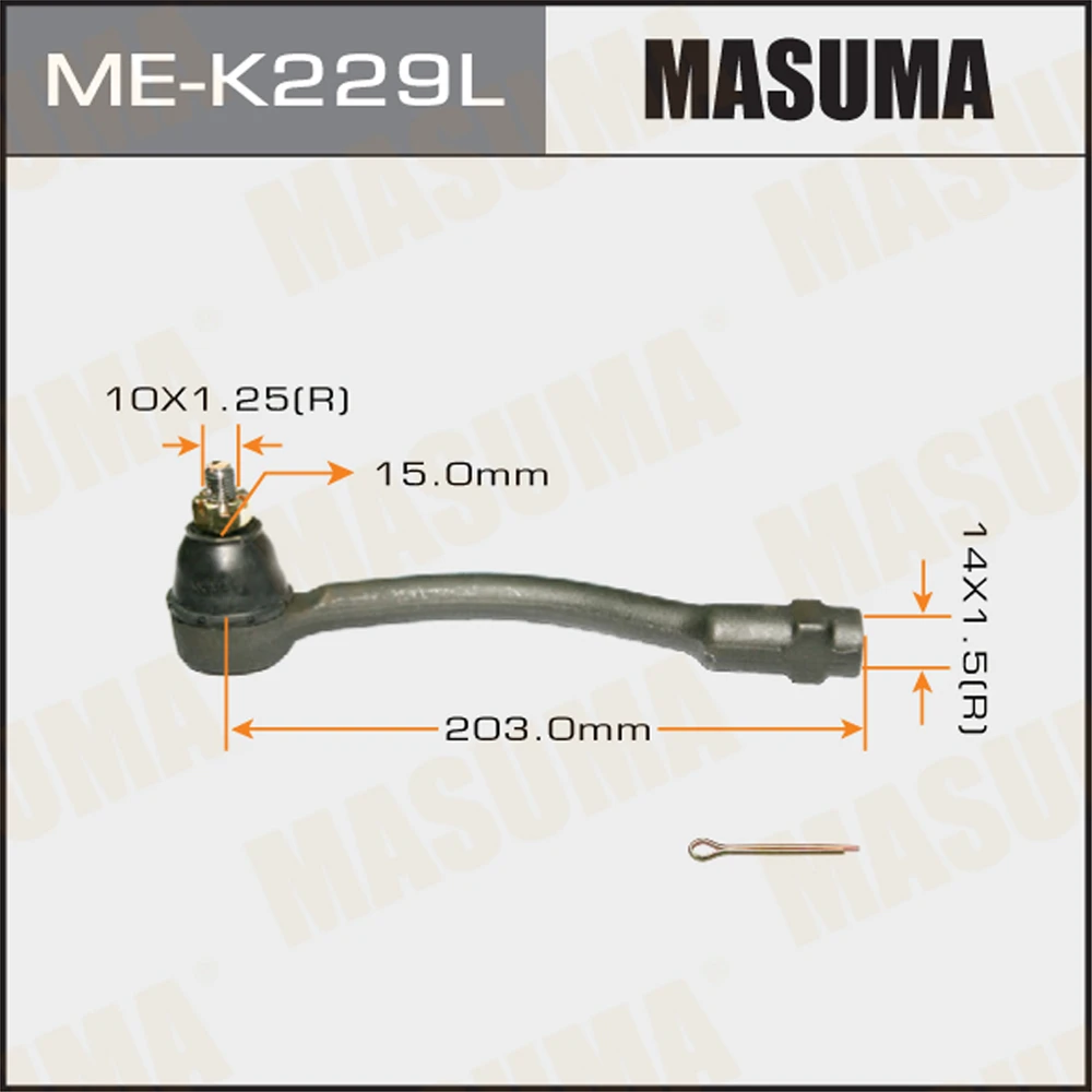 Наконечник рулевой тяги Masuma ME-K229L
