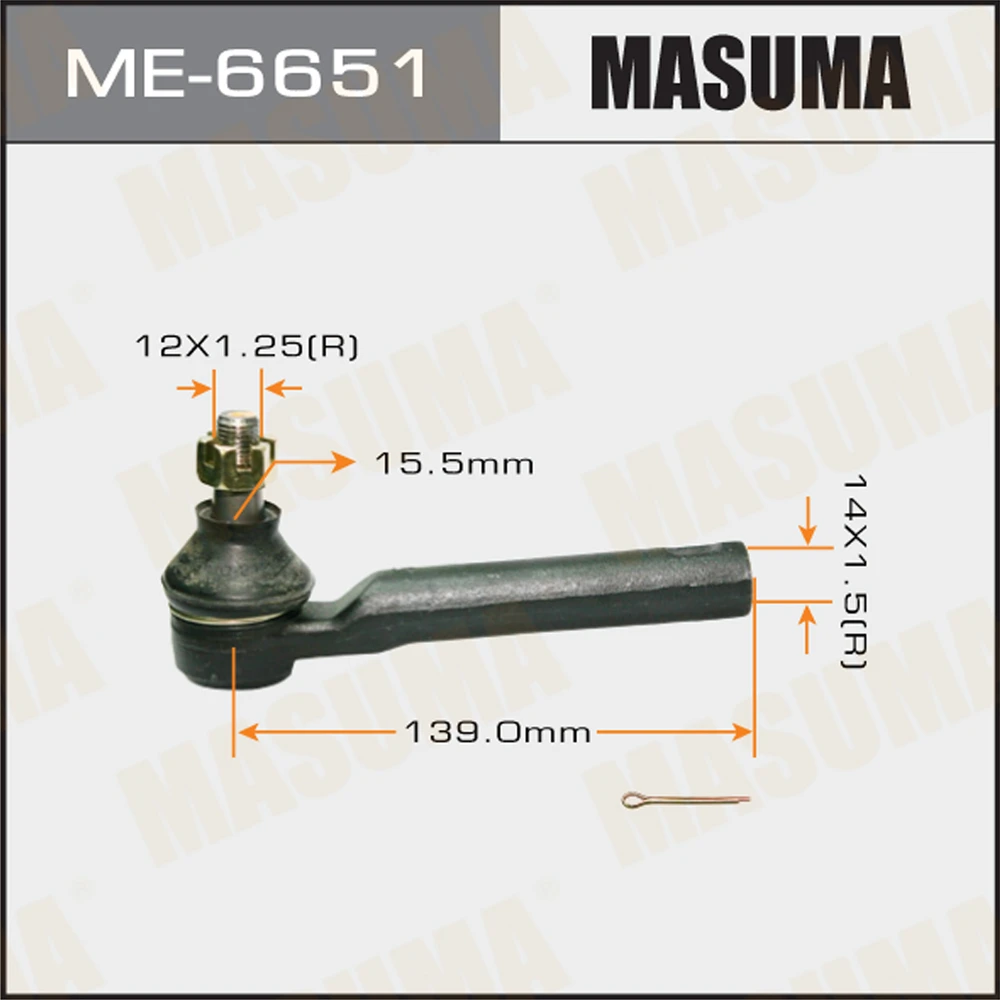 Наконечник рулевой тяги Masuma ME-6651