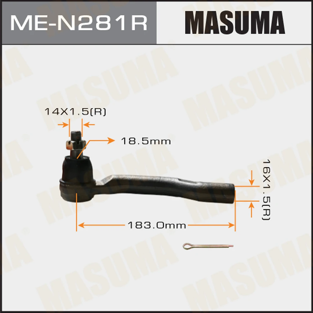 Наконечник рулевой тяги Masuma ME-N281R