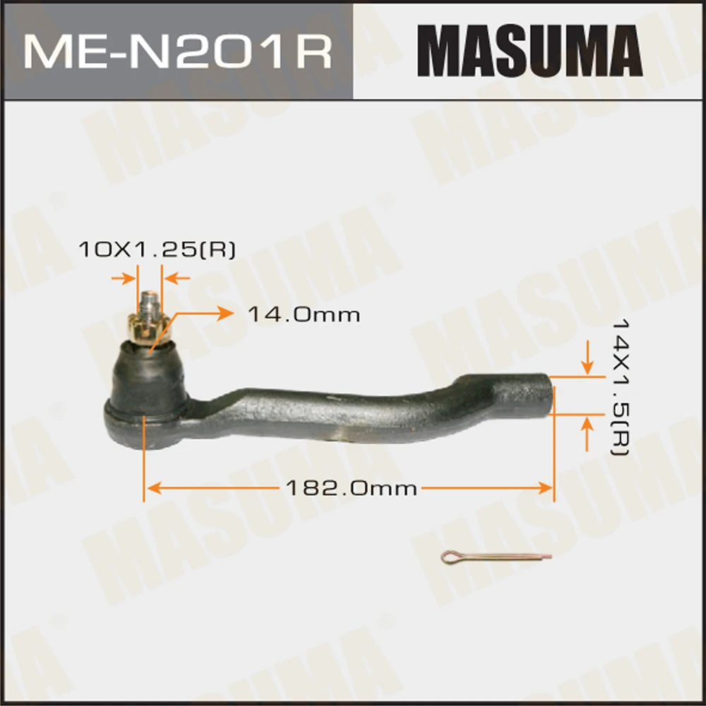 Наконечник рулевой тяги Masuma ME-N201R