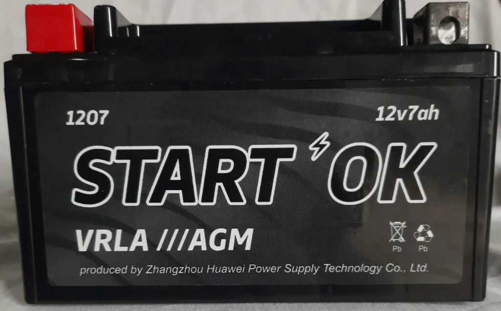 Аккумулятор мото STARTOK AGM VRLA 7 а/ч Прямая полярность