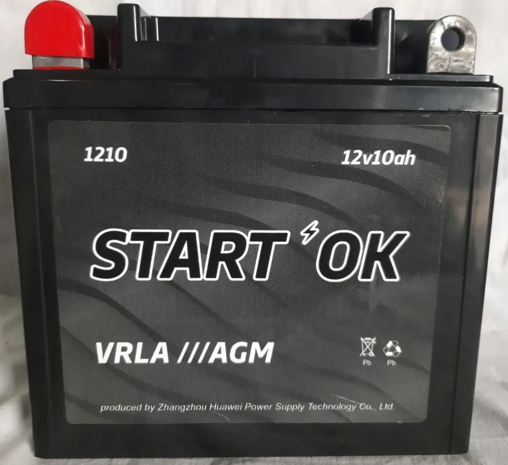 Аккумулятор мото STARTOK AGM VRLA 10 а/ч Прямая полярность