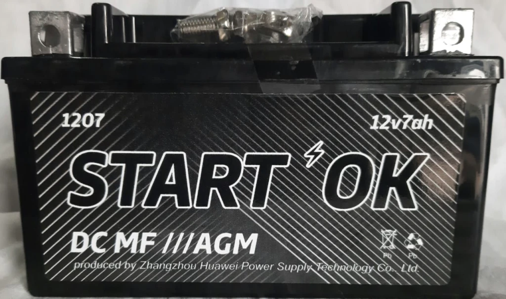 Аккумулятор мото STARTOK DC MF 7 а/ч Прямая полярность