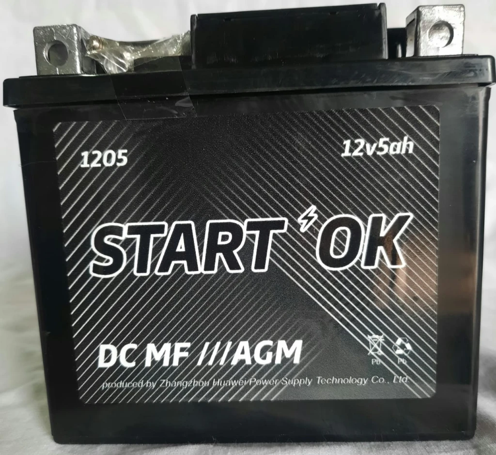 Аккумулятор мото STARTOK DC MF 5 а/ч Обратная полярность