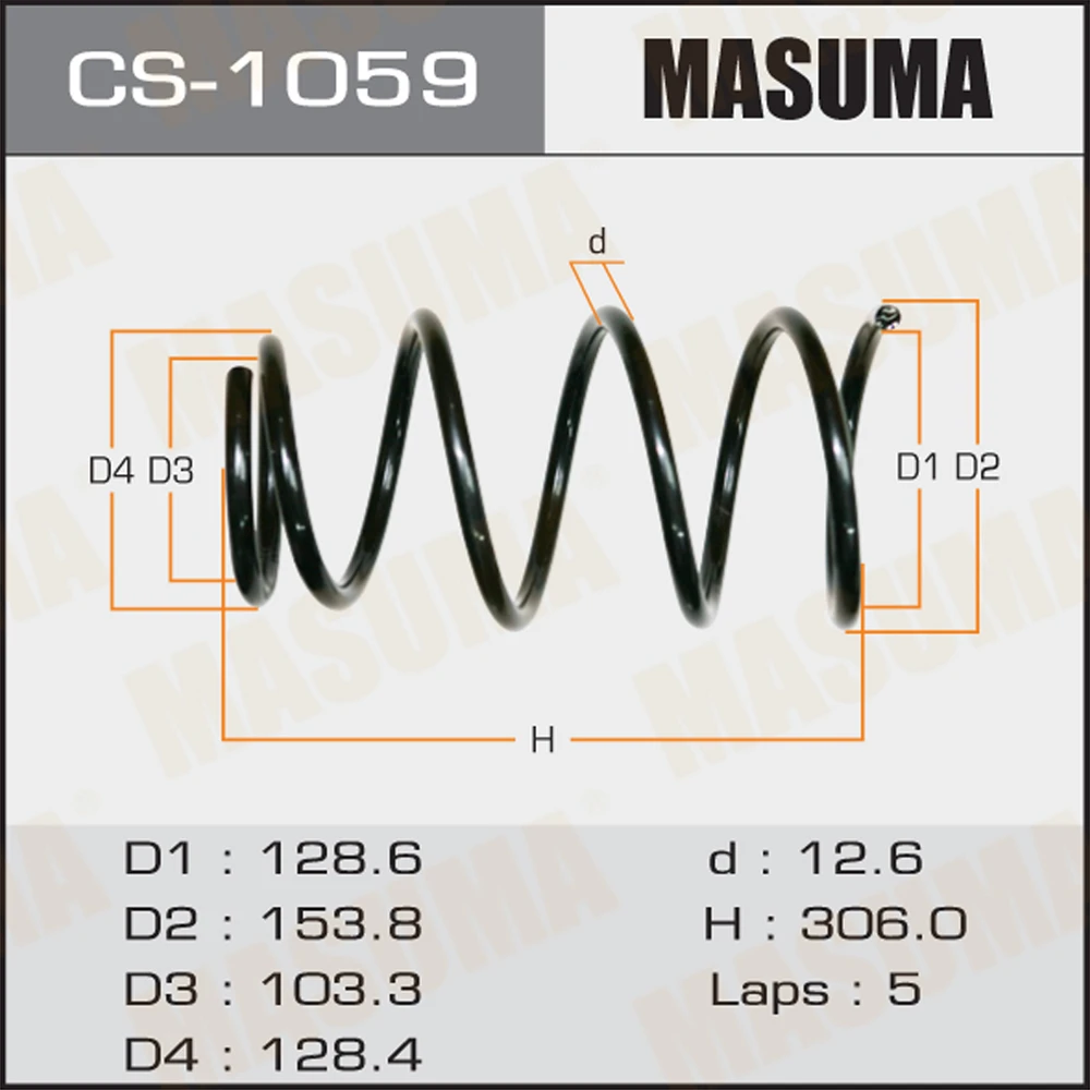 Пружина подвески Masuma CS-1059