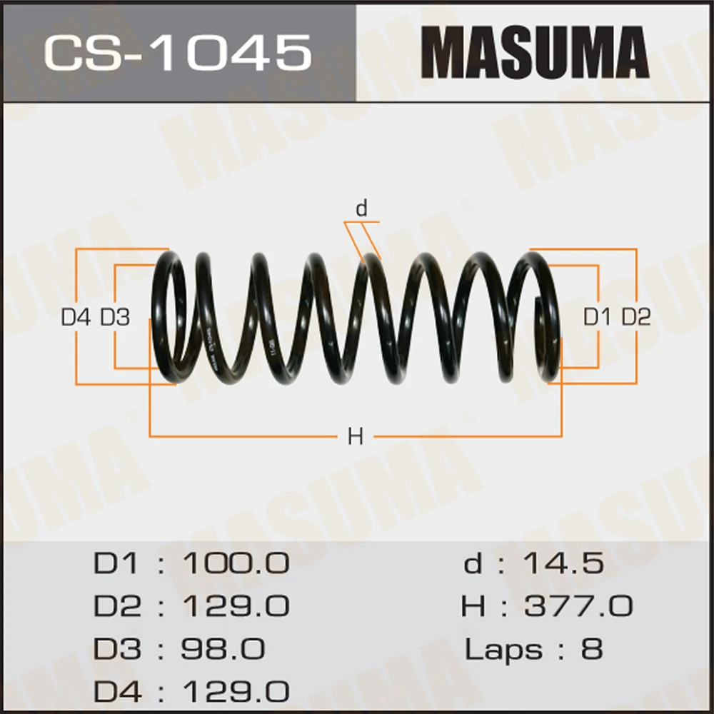 Пружина подвески Masuma CS-1045
