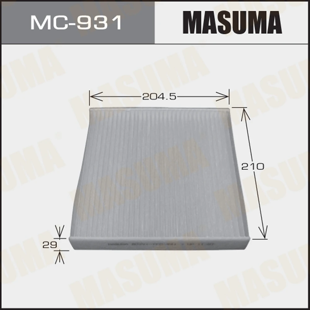 Фильтр салона Masuma MC-931