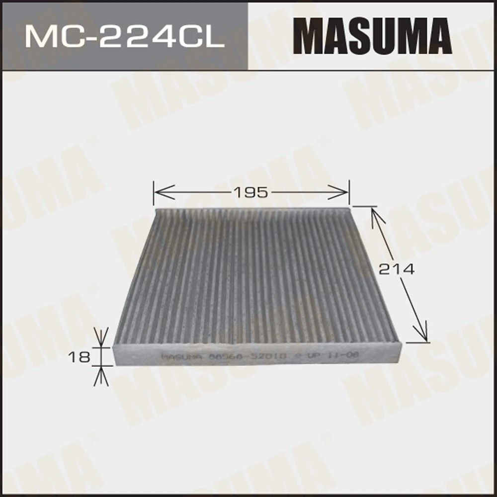 Фильтр салона угольный Masuma MC-224CL