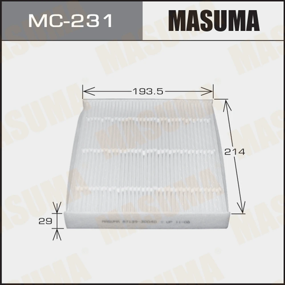 Фильтр салона Masuma MC-231