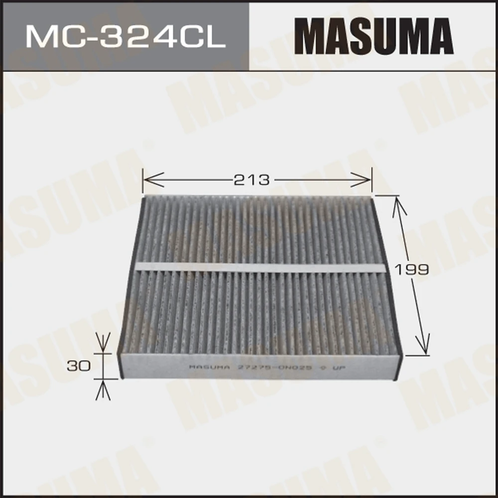 Фильтр салона угольный Masuma MC-324CL