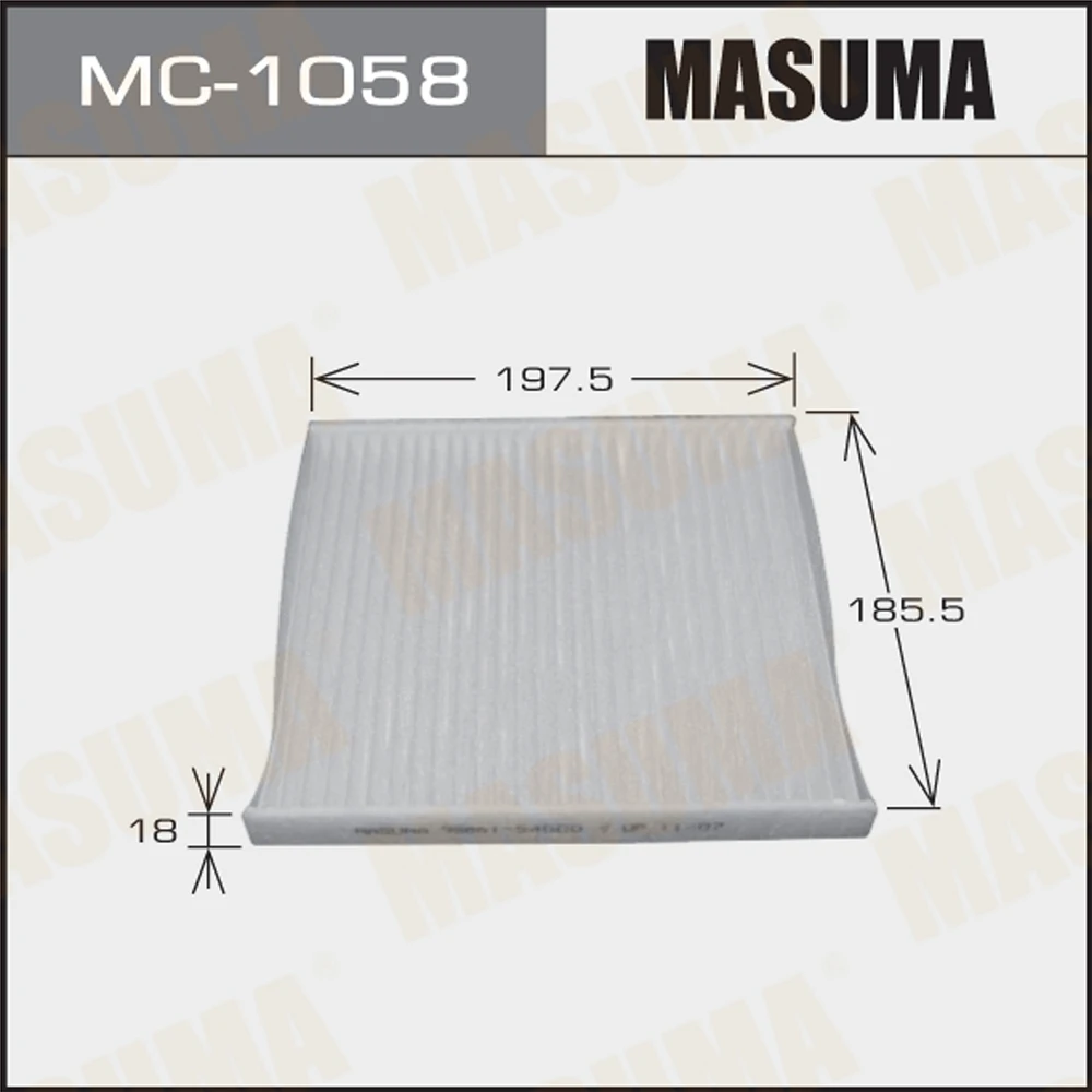 Фильтр салона Masuma MC-1058