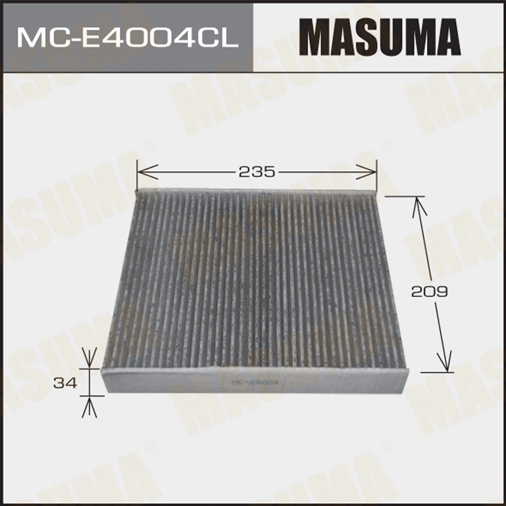 Фильтр салона угольный Masuma MC-E4004CL