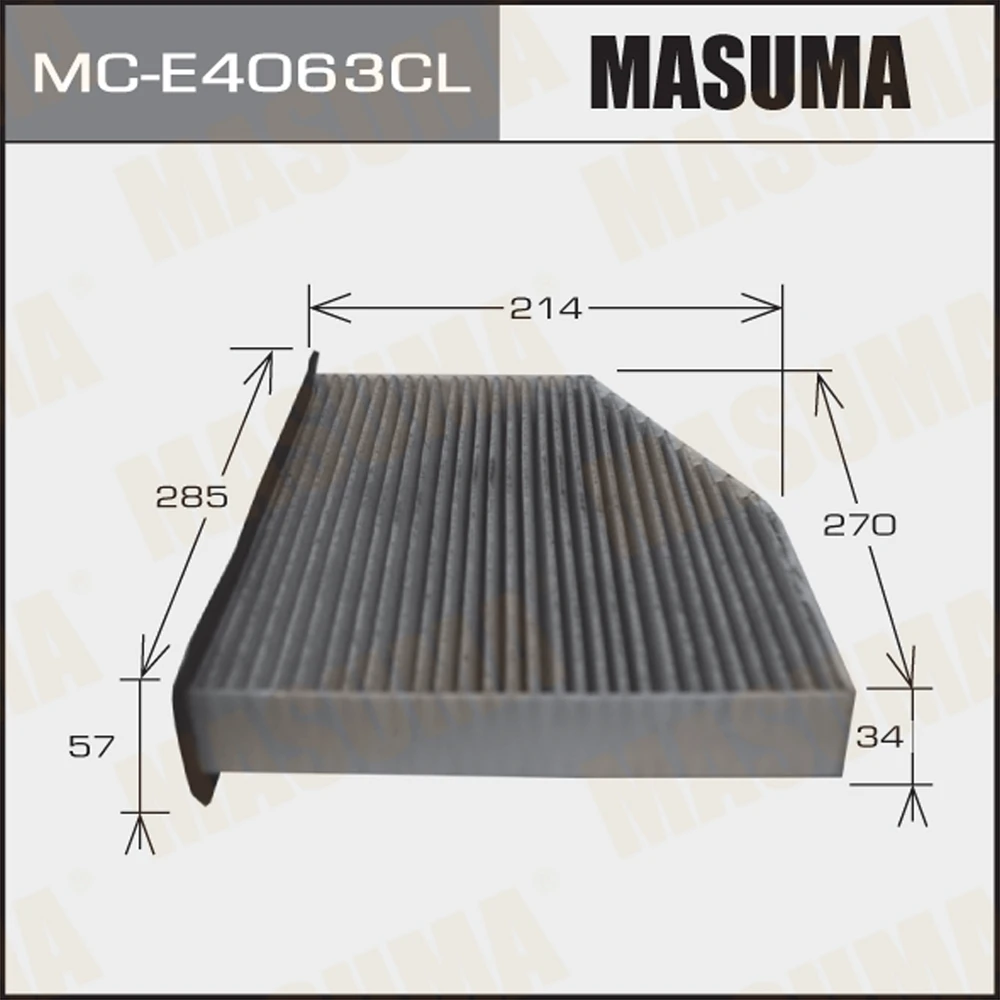 Фильтр салона угольный Masuma MC-E4063CL