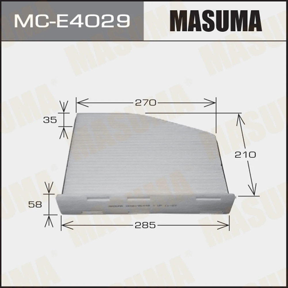 Фильтр салона Masuma MC-E4029