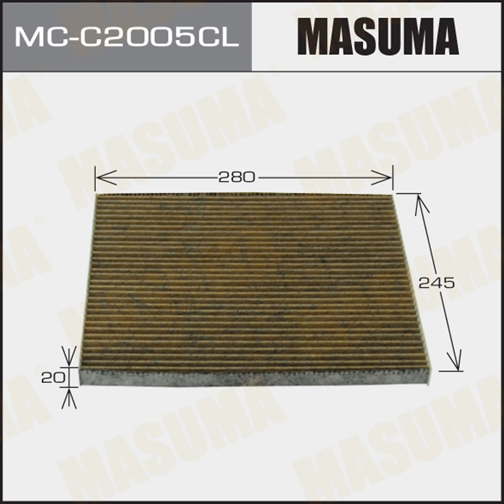Фильтр салона угольный Masuma MC-C2005CL