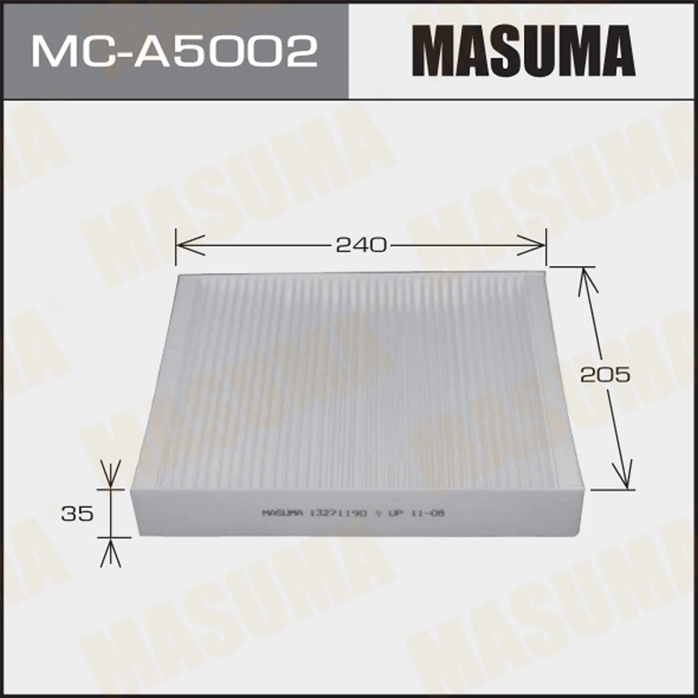 Фильтр салона Masuma MC-A5002