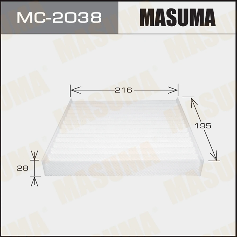 Фильтр салона Masuma MC-2038